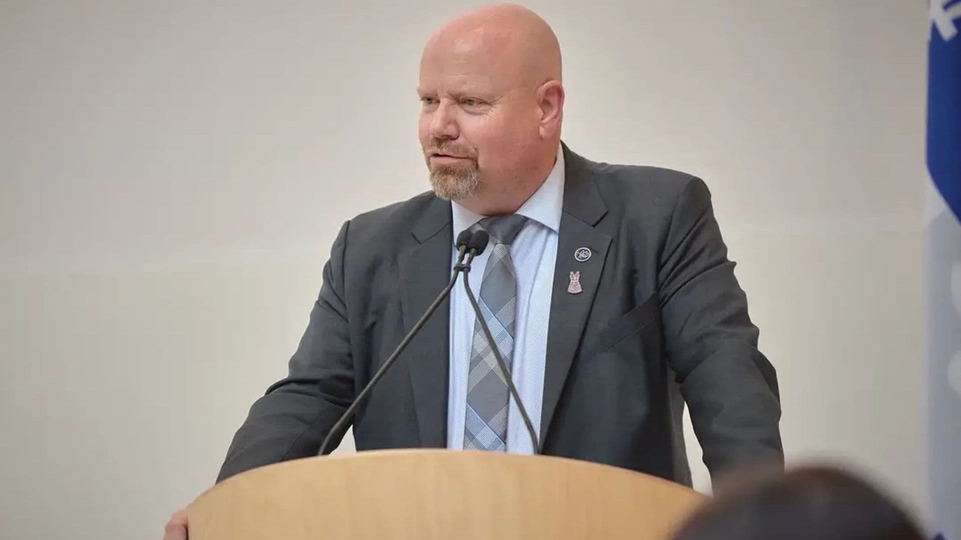 Ian Lafrenière, ministre de la Sécurité publique,  responsable des Relations avec les Premières Nations et les Inuit et ministre du Nord-du-Québec