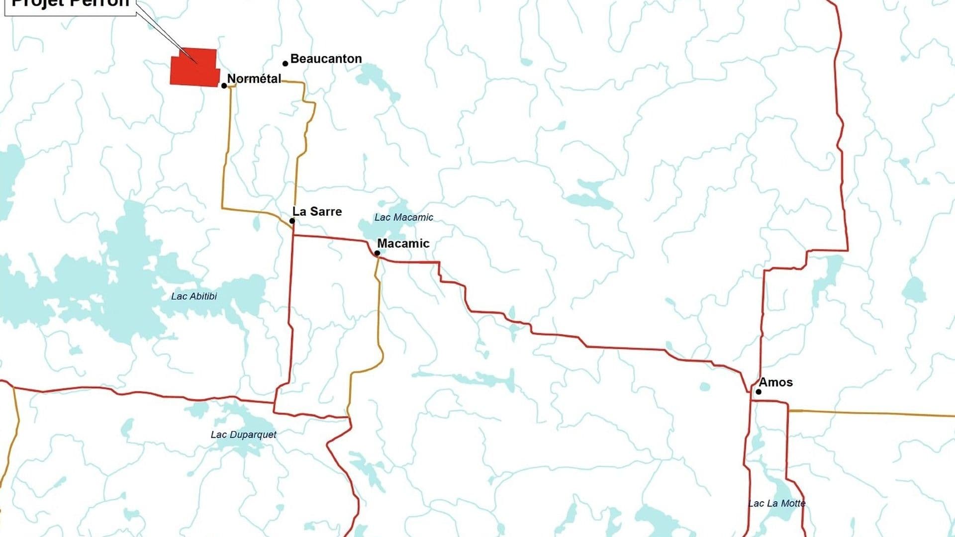 Amex Exploration obtient les autorisations nécessaires pour l’échantillonnage en vrac au projet Perron 