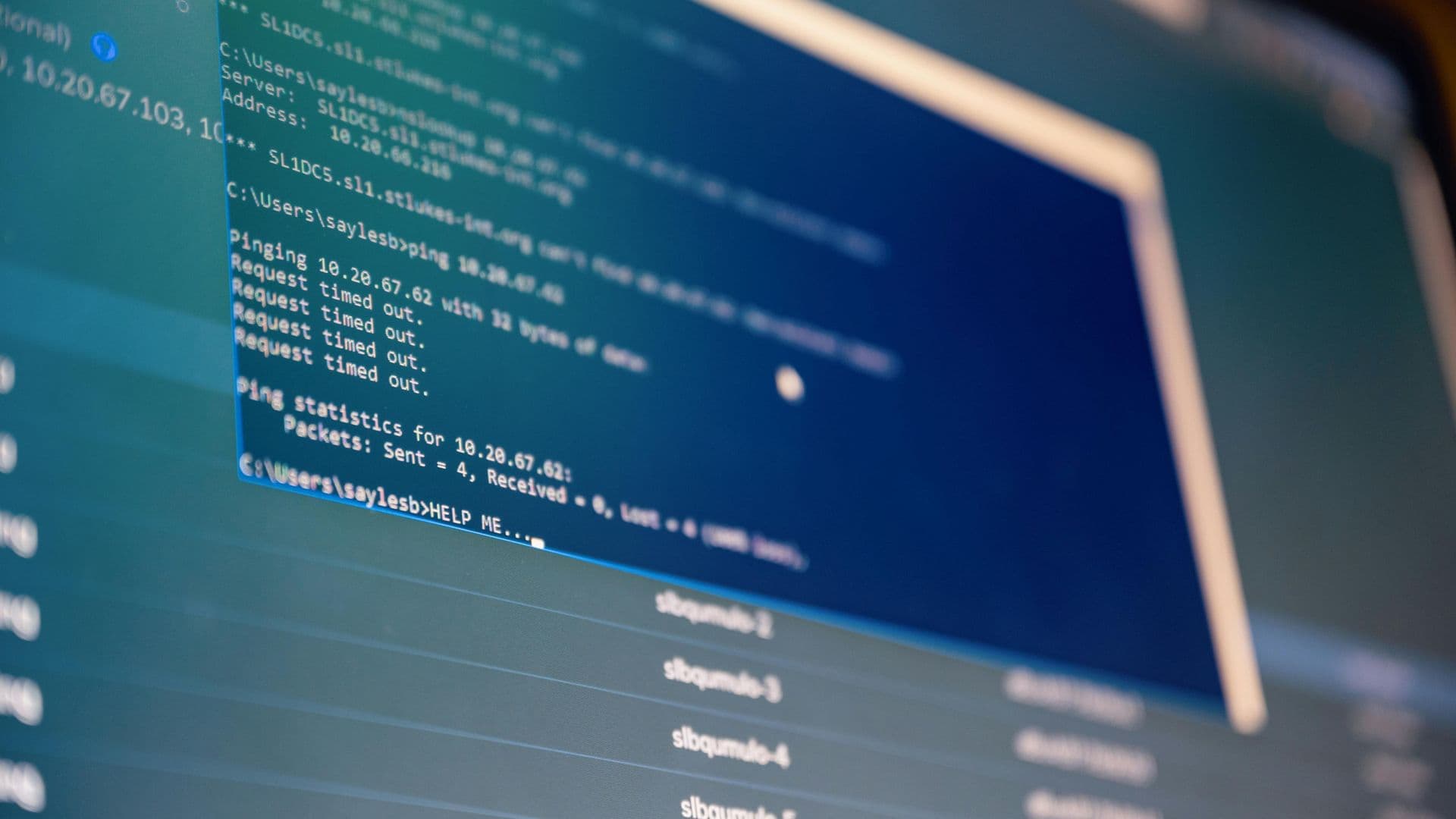 Donnés sur un ordinateur