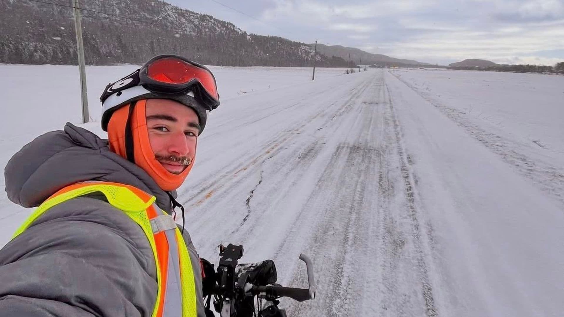 Expédition hivernale à vélo : Petit Donnie contraint d’interrompre son aventure à Matagami