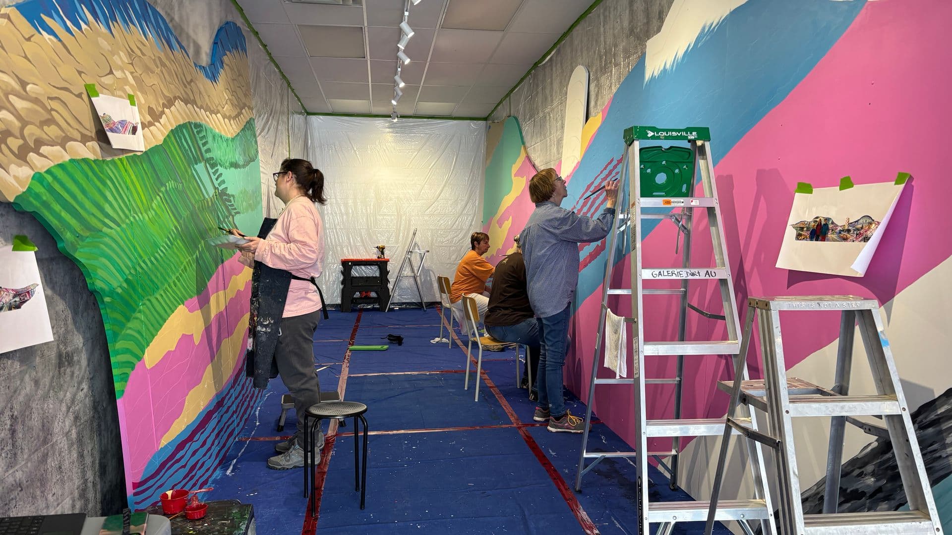 Arts à la Baie-James : une murale collective pour célébrer la « mémoire colorée » de Matagami