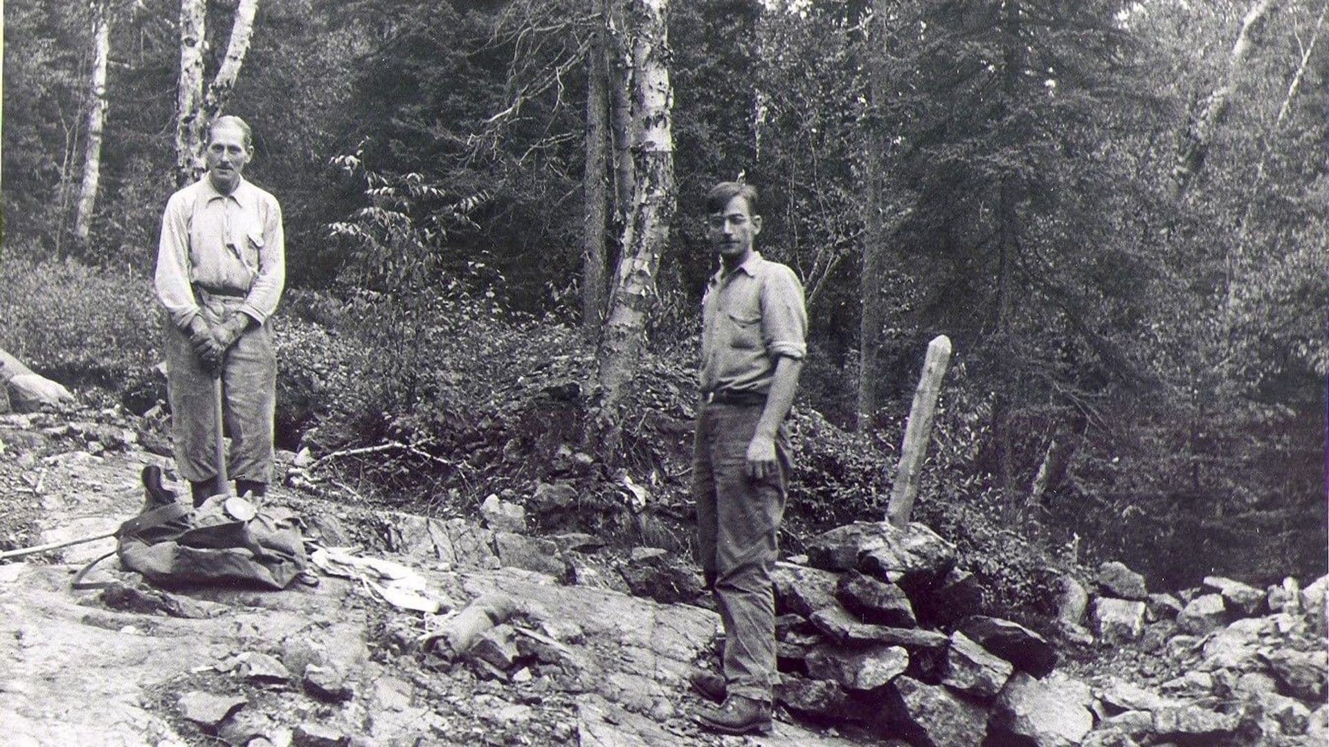  Lloyd B. Rochester et Leo Springer à Bateman Bay, lac aux Dorés, vers 1935