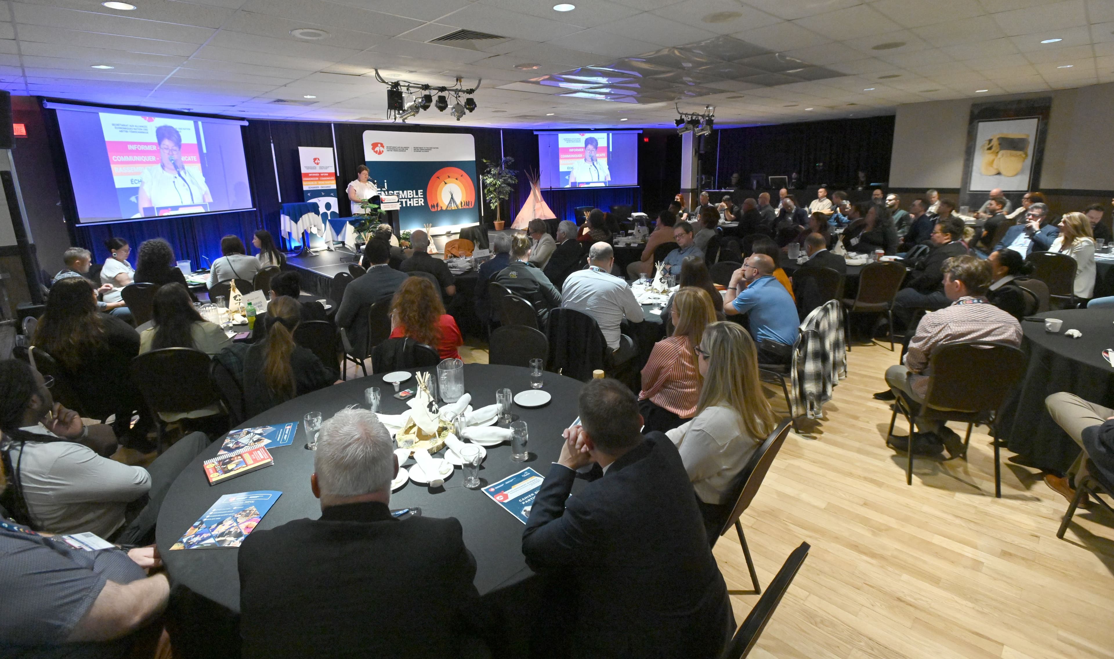 La Cheffe de la Communauté Abitibiwinni Chantal Kistabish, lors de son allocution d’ouverture