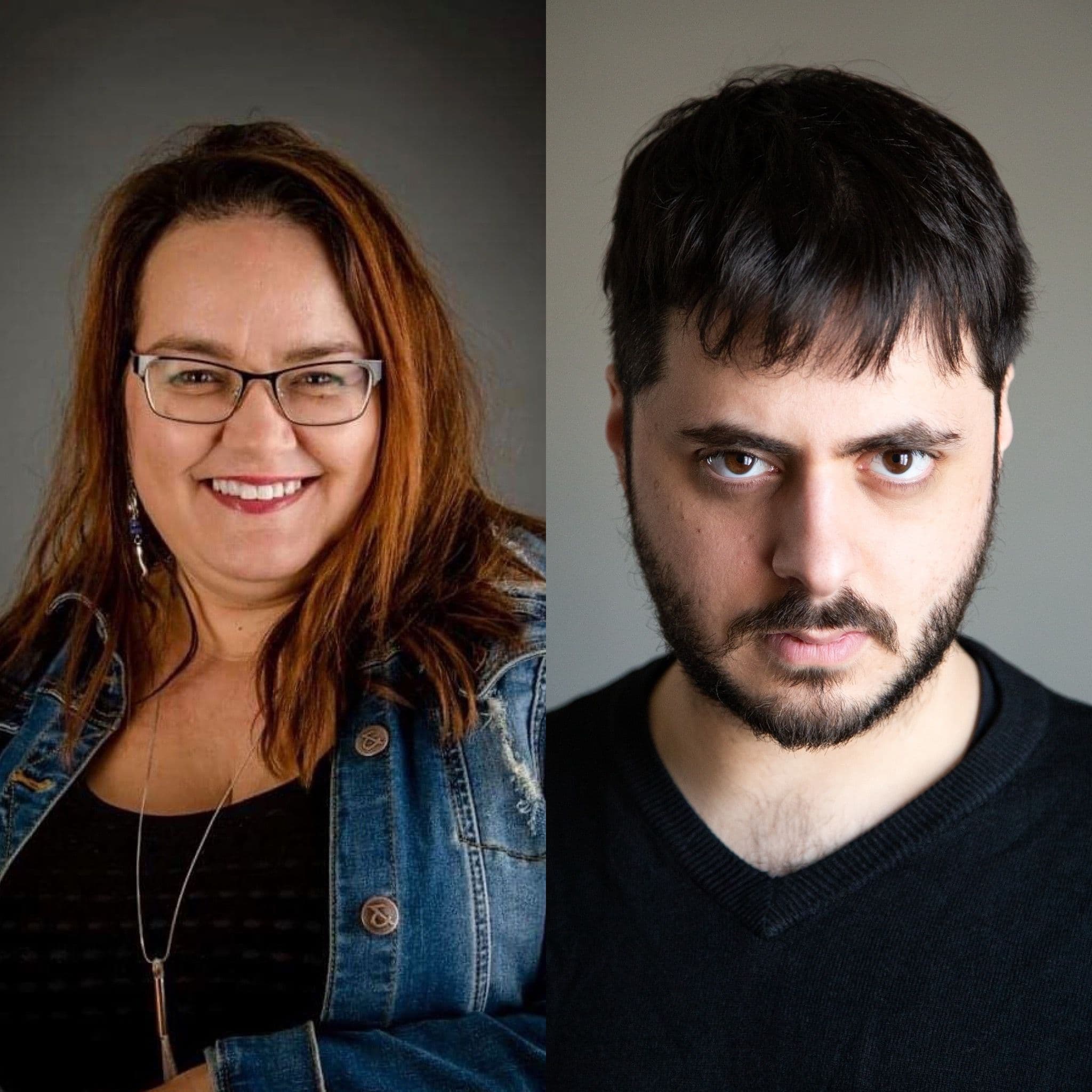 De gauche à droite : Nathalie Lapointe, artiste, et Jérôme Cloutier, scénariste et réalisateur