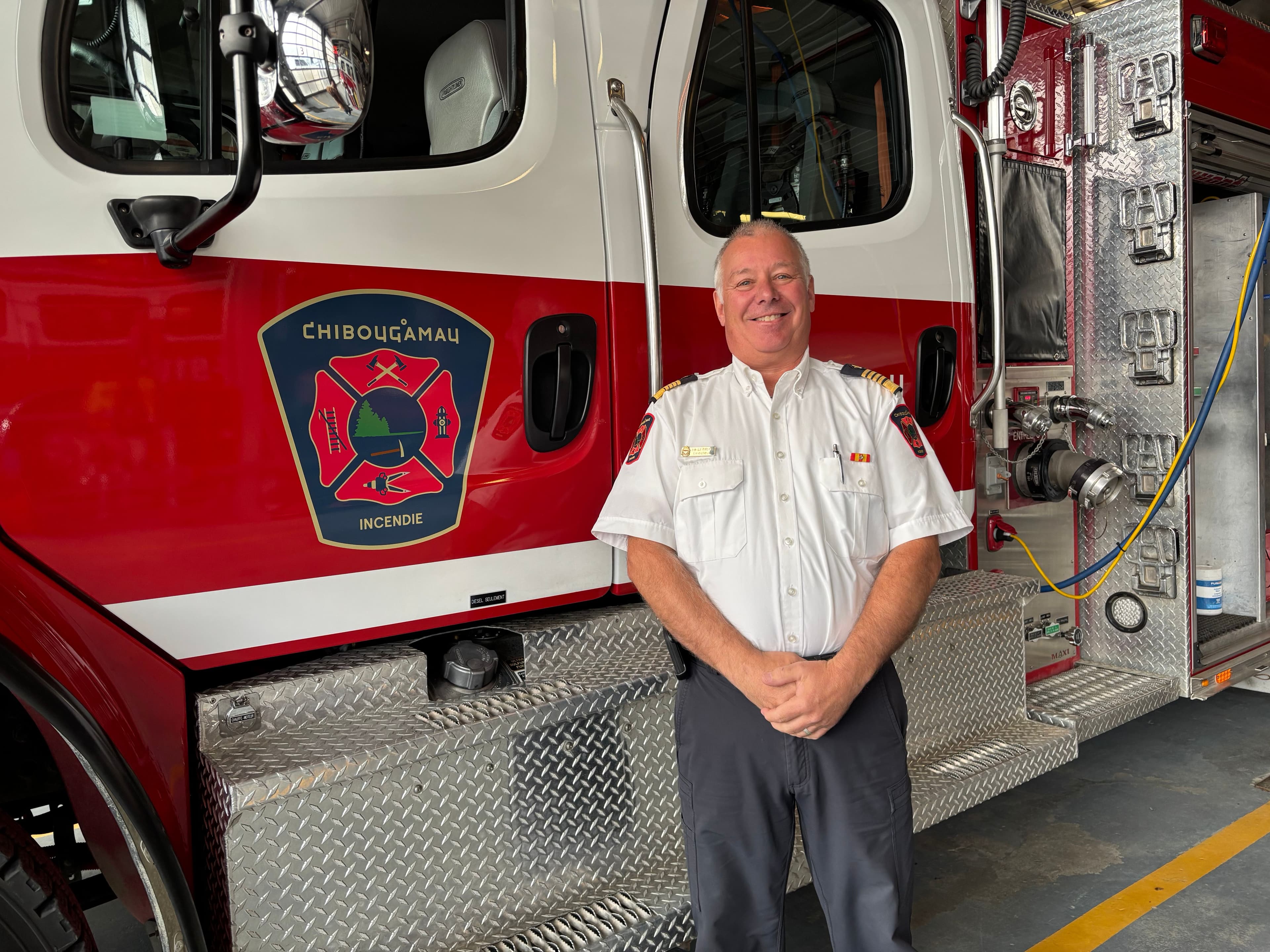 Jean-Guy Perreault, directeur du service de sécurité incendie de Chibougamau