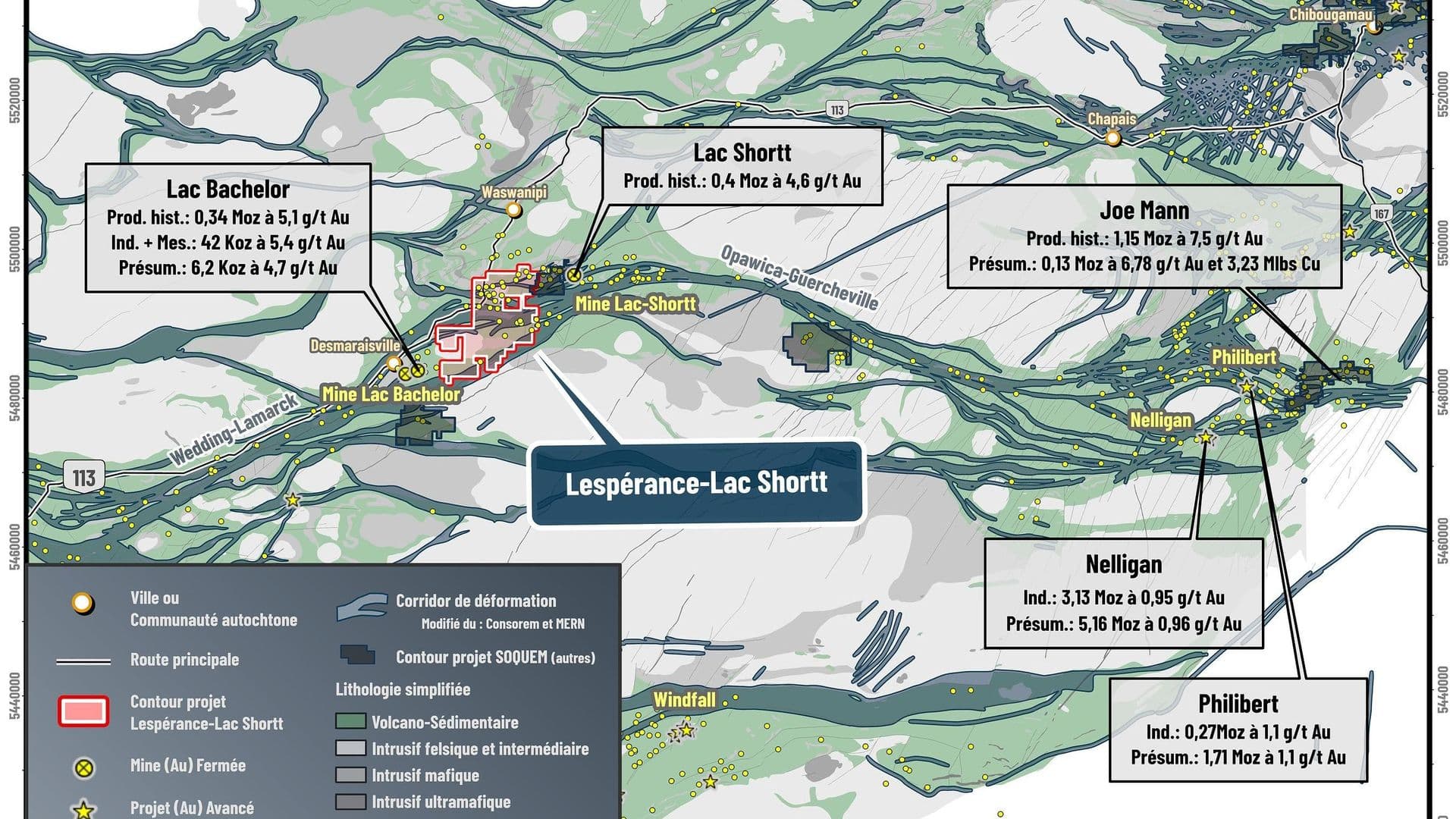 Localisation du projet et géologie régionale